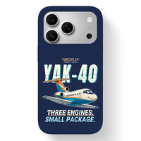 Thumbnail for Yakovlev Yak-40 - Cartoon - MagSafe iPhone 17 Pro - Navy Blue