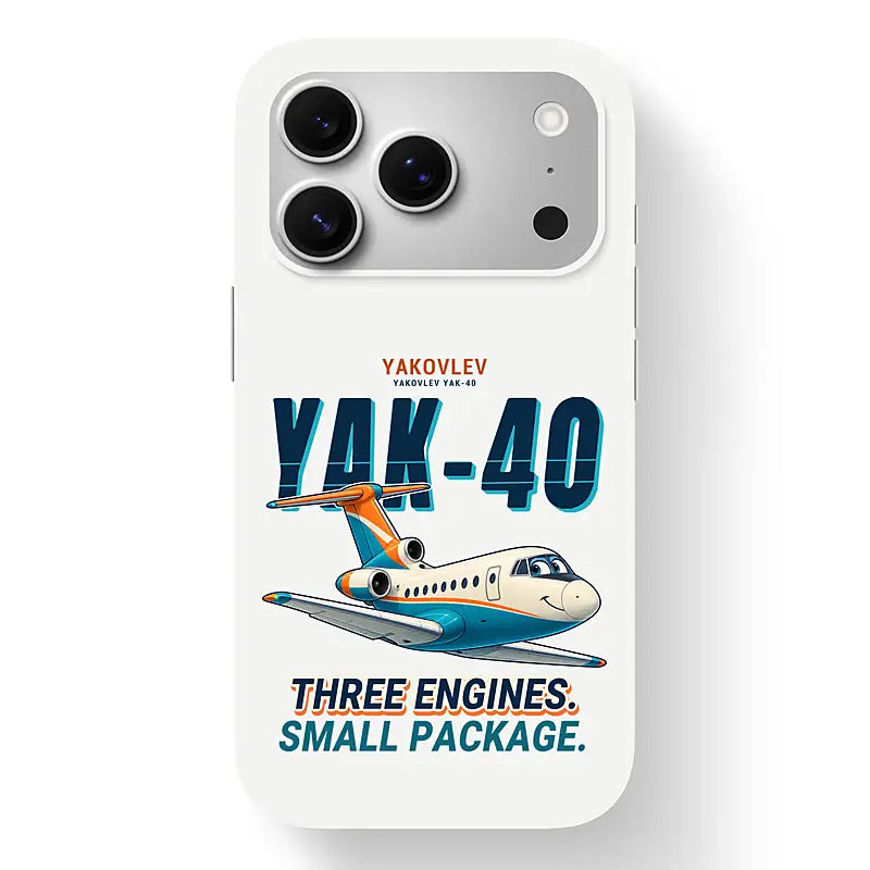 Yakovlev Yak-40 - Cartoon - MagSafe iPhone 17 Pro - White