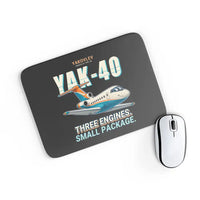Thumbnail for Yakovlev Yak-40 - Cartoon - Mouse Pad - Black