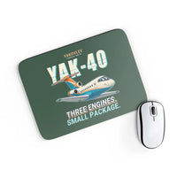 Thumbnail for Yakovlev Yak-40 - Cartoon - Mouse Pad - Dark Green