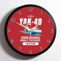 Thumbnail for Yakovlev Yak-40 - Cartoon + Name - Framed - Red