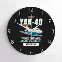 Thumbnail for Yakovlev Yak-40 - Cartoon + Name - No Frame - Black