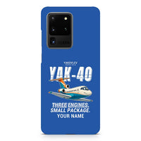 Thumbnail for Yakovlev Yak-40 - Cartoon + Name - Samsung Case - Blue