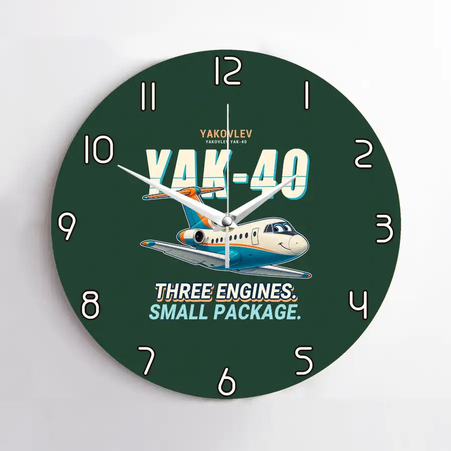 Yakovlev Yak-40 - Cartoon - No Frame - Dark Green