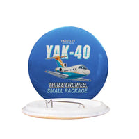 Thumbnail for Yakovlev Yak-40 - Cartoon - Pin - Blue