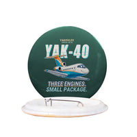 Thumbnail for Yakovlev Yak-40 - Cartoon - Pin - Dark Green