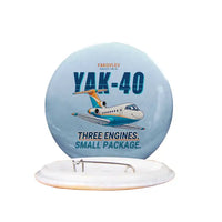 Thumbnail for Yakovlev Yak-40 - Cartoon - Pin - Light Blue