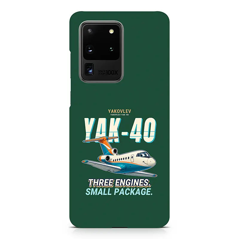 Yakovlev Yak-40 - Cartoon - Samsung Case - Dark Green