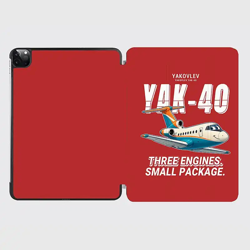 Yakovlev Yak-40 - Cartoon - iPad Case - Red