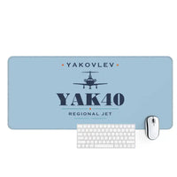 Thumbnail for Yakovlev Yak-40 - Heritage - Desk Mat - Light Blue