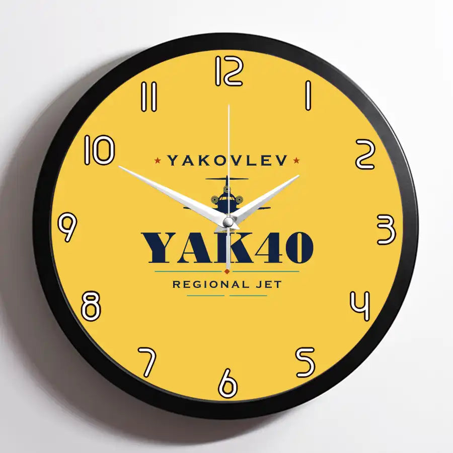 Yakovlev Yak-40 - Heritage - Framed - Yellow