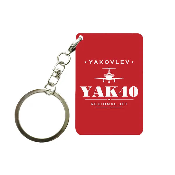 Yakovlev Yak-40 - Heritage - Key Chain - Red