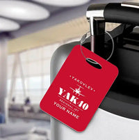Thumbnail for Yakovlev Yak-40 - Heritage + Name - Luggage Tag - Red