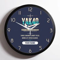 Thumbnail for Yakovlev Yak-40 - Original + Name - Framed - Navy Blue