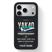 Thumbnail for Yakovlev Yak-40 - Original + Name - MagSafe iPhone 17 Pro - Black
