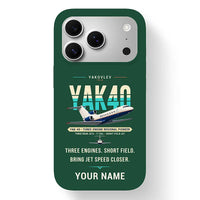 Thumbnail for Yakovlev Yak-40 - Original + Name - MagSafe iPhone 17 Pro - Dark Green