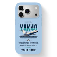 Thumbnail for Yakovlev Yak-40 - Original + Name - MagSafe iPhone 17 Pro - Light Blue