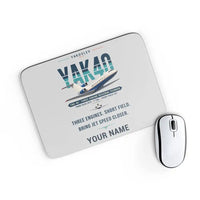 Thumbnail for Yakovlev Yak-40 - Original + Name - Mouse Pad - Light Gray