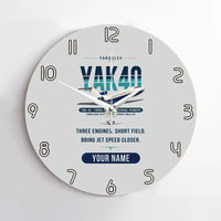 Thumbnail for Yakovlev Yak-40 - Original + Name - No Frame - Light Gray