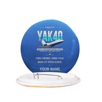 Thumbnail for Yakovlev Yak-40 - Original + Name - Pin - Blue