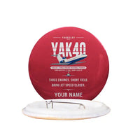 Thumbnail for Yakovlev Yak-40 - Original + Name - Pin - Red