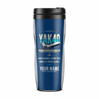 Thumbnail for Yakovlev Yak-40 - Original + Name - Plastic (No Holder) - Blue