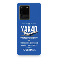 Thumbnail for Yakovlev Yak-40 - Original + Name - Samsung Case - Blue