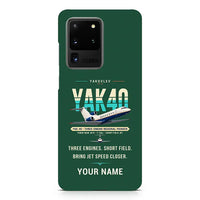 Thumbnail for Yakovlev Yak-40 - Original + Name - Samsung Case - Dark Green