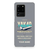 Thumbnail for Yakovlev Yak-40 - Original + Name - Samsung Case - Gray