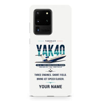 Thumbnail for Yakovlev Yak-40 - Original + Name - Samsung Case - White