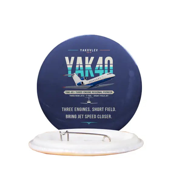 Yakovlev Yak-40 - Original - Pin - Navy Blue
