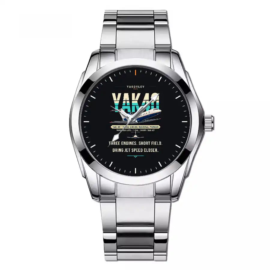 Yakovlev Yak-40 - Original - Stainless Steel Band - For Men