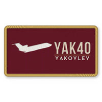 Thumbnail for Yakovlev Yak-40 Patches - Rectangle - Burgundy Cream