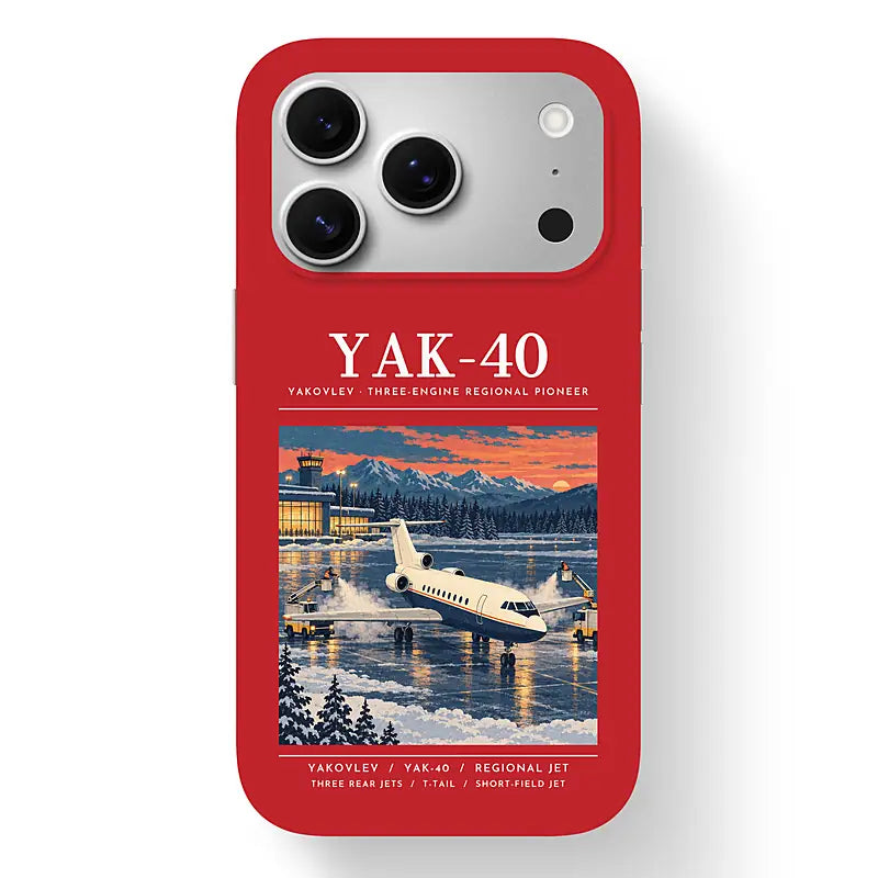 Yakovlev Yak-40 - Poster - MagSafe iPhone 17 Pro - Red