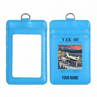 Thumbnail for Yakovlev Yak-40 - Poster - ID Card Holder - Blue + Name