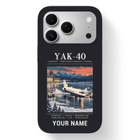 Thumbnail for Yakovlev Yak-40 - Poster + Name - MagSafe iPhone 17 Pro - Black