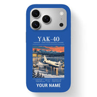 Thumbnail for Yakovlev Yak-40 - Poster + Name - MagSafe iPhone 17 Pro - Blue