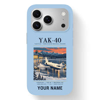 Thumbnail for Yakovlev Yak-40 - Poster + Name - MagSafe iPhone 17 Pro - Light Blue