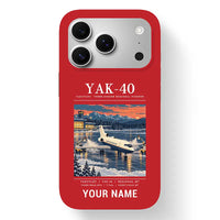 Thumbnail for Yakovlev Yak-40 - Poster + Name - MagSafe iPhone 17 Pro - Red