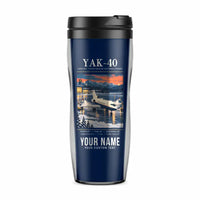 Thumbnail for Yakovlev Yak-40 - Poster + Name - Plastic (No Holder) - Dark Blue