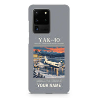 Thumbnail for Yakovlev Yak-40 - Poster + Name - Samsung Case - Gray