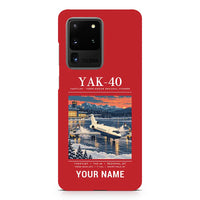 Thumbnail for Yakovlev Yak-40 - Poster + Name - Samsung Case - Red