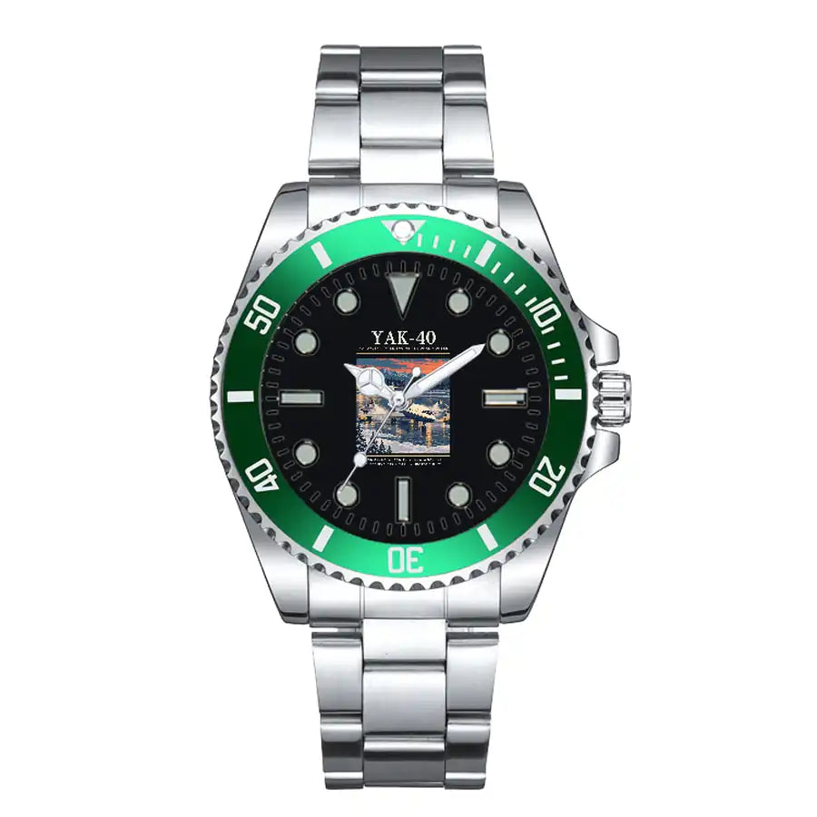 Yakovlev Yak-40 - Poster - Premium Diver - Green