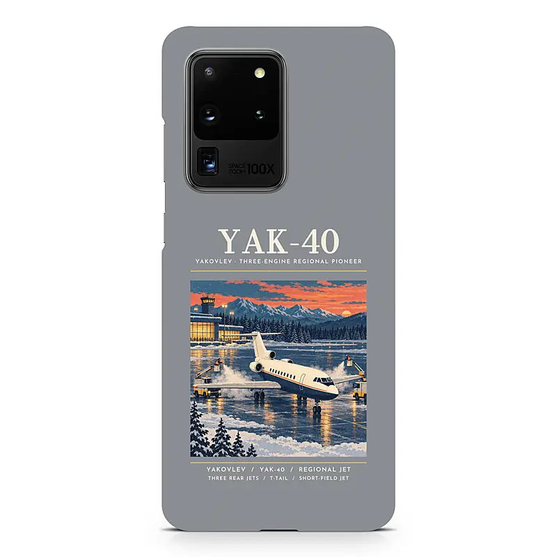 Yakovlev Yak-40 - Poster - Samsung Case - Gray