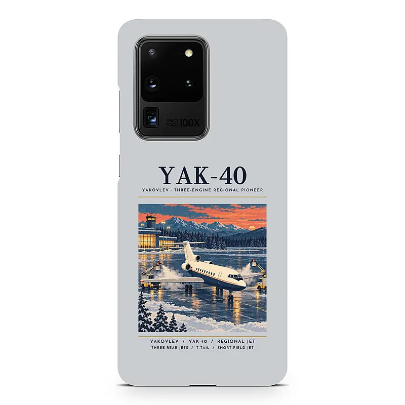 Yakovlev Yak-40 - Poster - Samsung Case - Light Gray