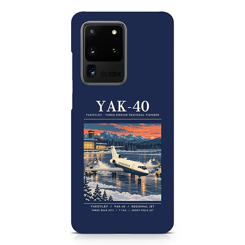 Yakovlev Yak-40 - Poster - Samsung Case - Navy Blue