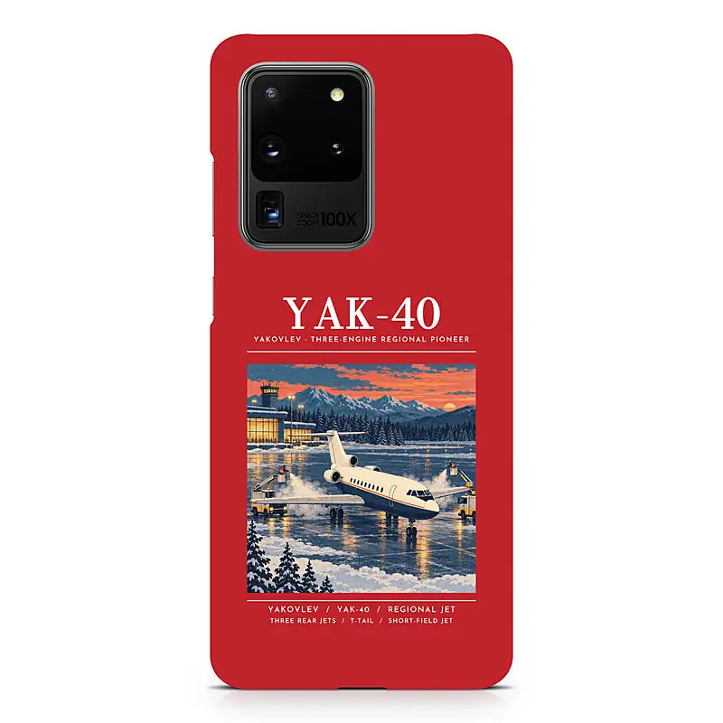 Yakovlev Yak-40 - Poster - Samsung Case - Red