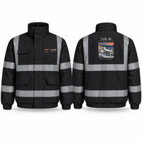 Thumbnail for Yakovlev Yak-40 Reflective Winter Jackets - Poster - Black