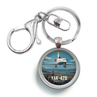 Thumbnail for Yakovlev Yak-42D - 3D - Circle Key Chain - Full Print
