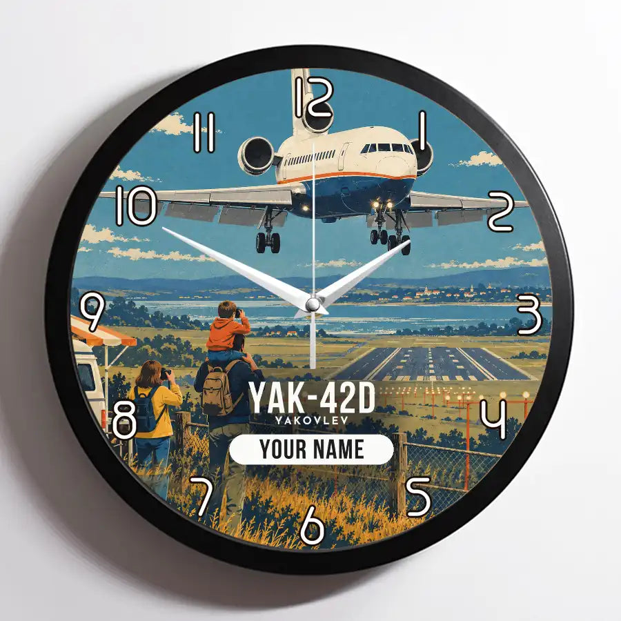 Yakovlev Yak-42D - 3D + Name - Framed - Full Print